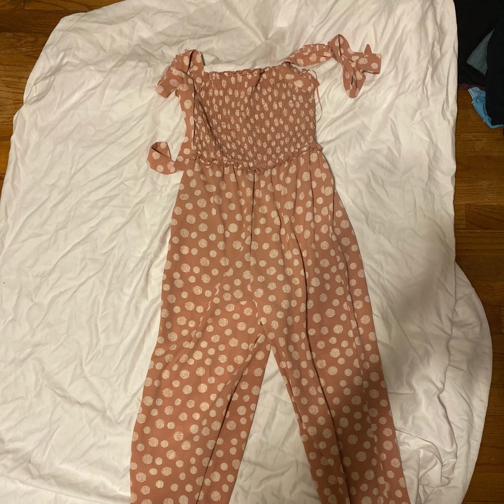 polka dot jumpsuit
